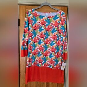 Patti Biggs UPF 50 Colorful Floral Women's Dress